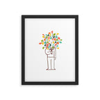I bring flowers Framed Art Print Gallery Image 5