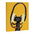 I Love Huge Headphone Canvas Print Gallery Image 6