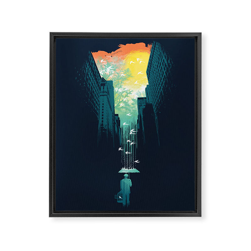 I Want My Blue Sky Framed Canvas Print Gallery Image 6