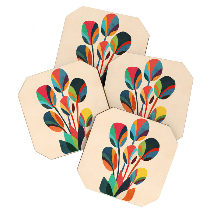 Ikebana - Geometric flower Coaster Gallery Image 1
