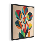 Ikebana - Geometric flower Framed Canvas Print Gallery Image 2