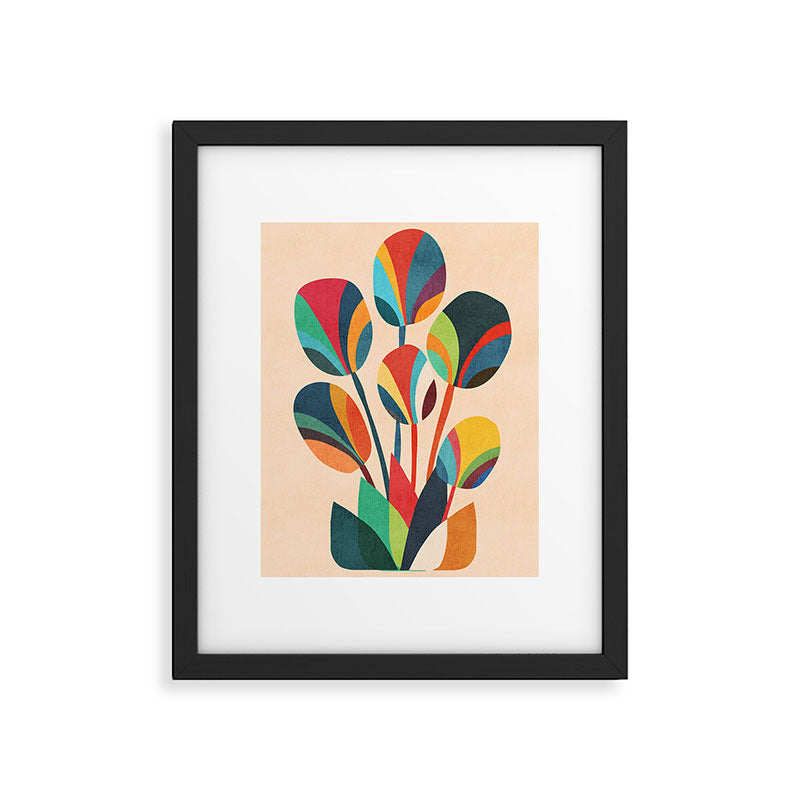 Ikebana - Geometric flower Framed Art Print Gallery Image 5