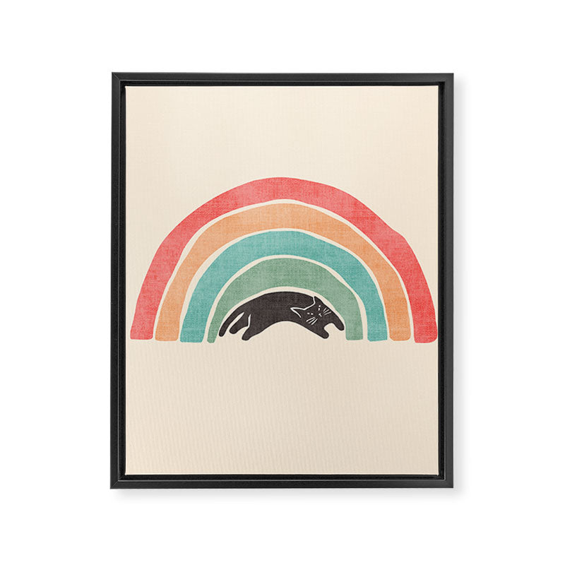 I'ma wittle wainbow Framed Canvas Print Gallery Image 6