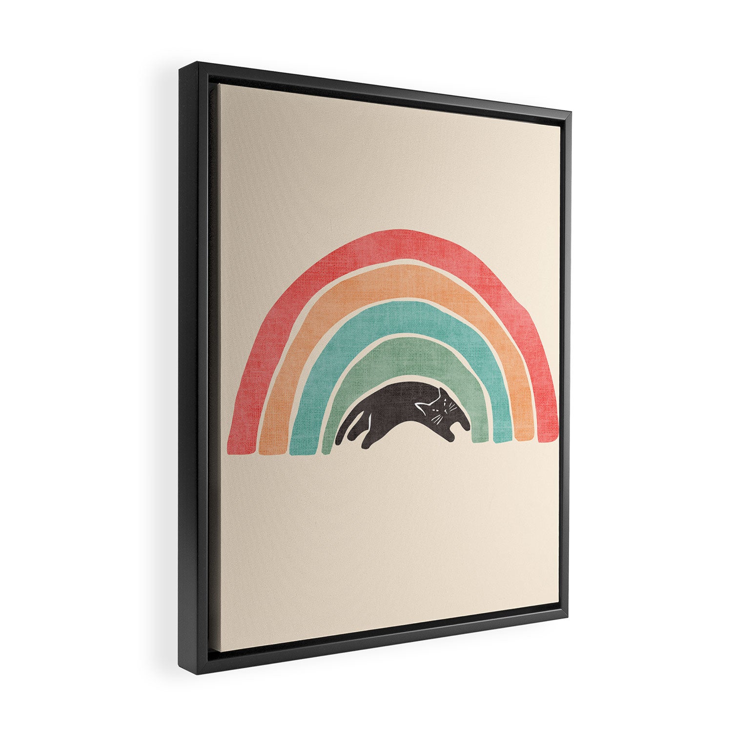 I'ma wittle wainbow Framed Canvas Print Gallery Image 2