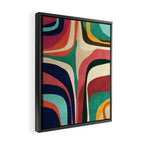 Impossible contour map Framed Canvas Print Gallery Image 2