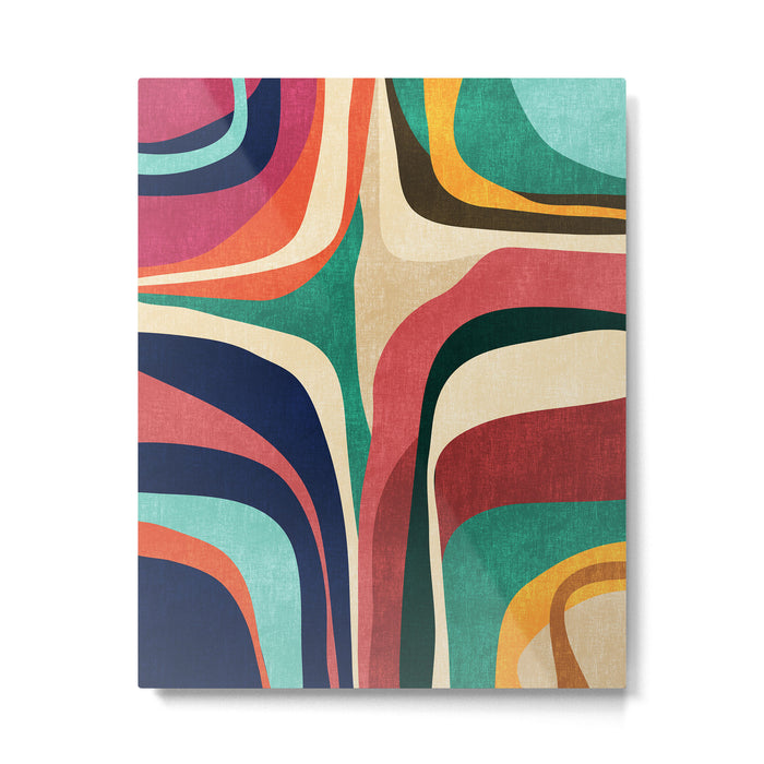 Impossible contour map Metal Print Gallery Image 1