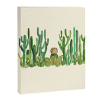 In my happy place - hedgehog meditating in cactus jungle Canvas Print Gallery Image 6