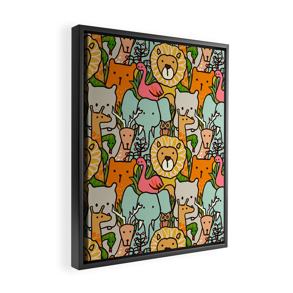 Jungle Framed Canvas Print Gallery Image 2