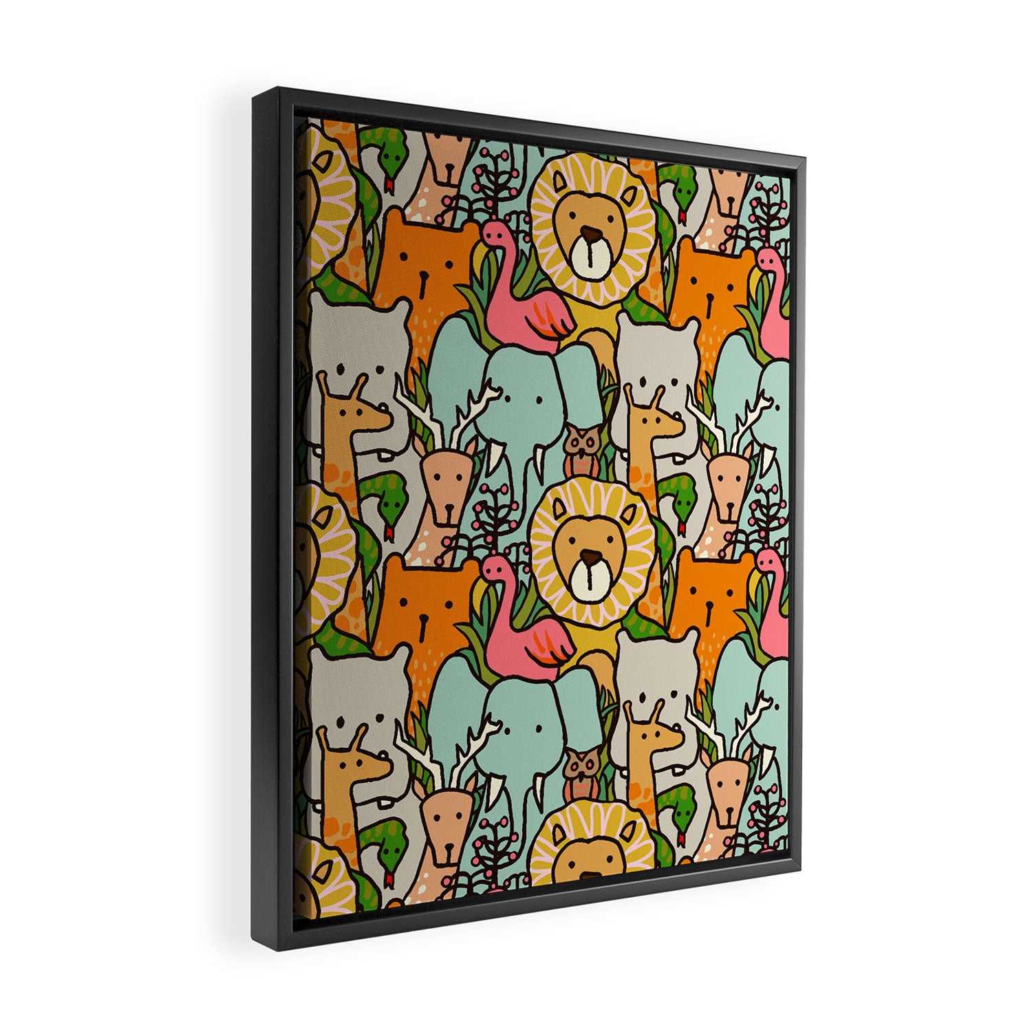 Jungle Framed Canvas Print Gallery Image 2