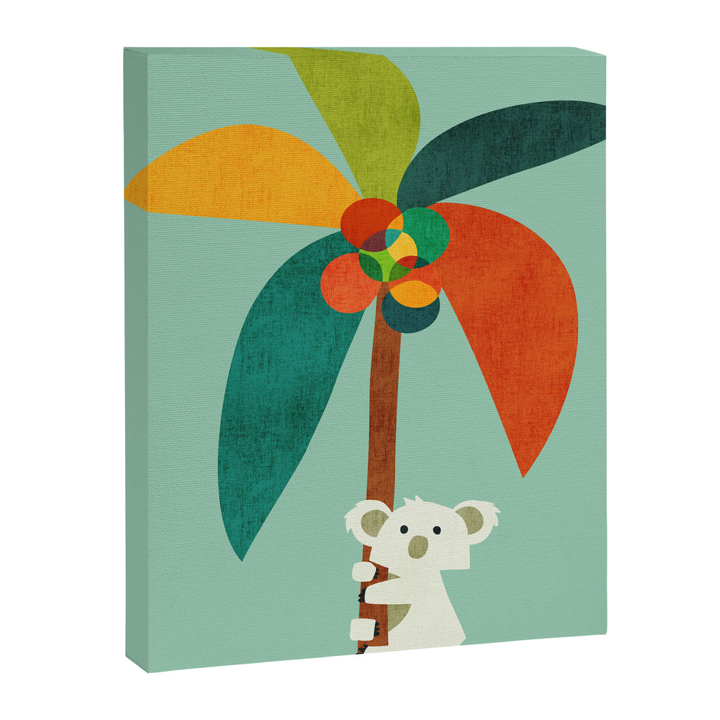 Koala on Coconut Tree Canvas Print Gallery Image 6