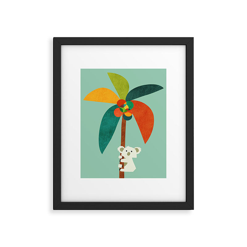 Koala on Coconut Tree Framed Art Print Gallery Image 5