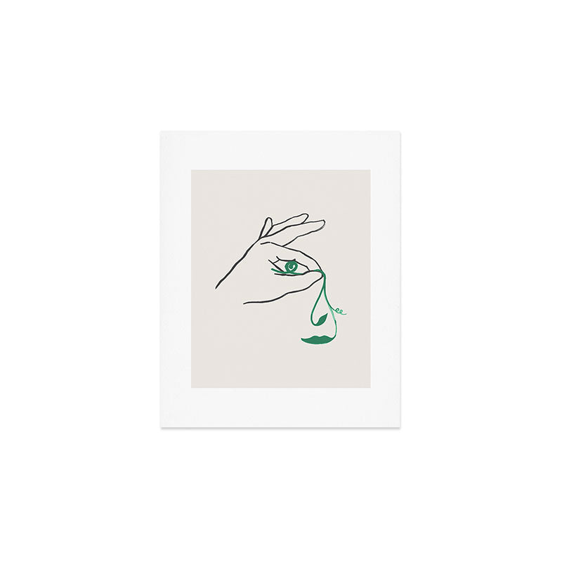 Lady green Art Print Gallery Image 1