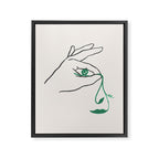 Lady green Framed Canvas Print Gallery Image 8