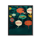 Lanterns Framed Canvas Print Gallery Image 6
