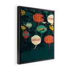 Lanterns Framed Canvas Print Gallery Image 2