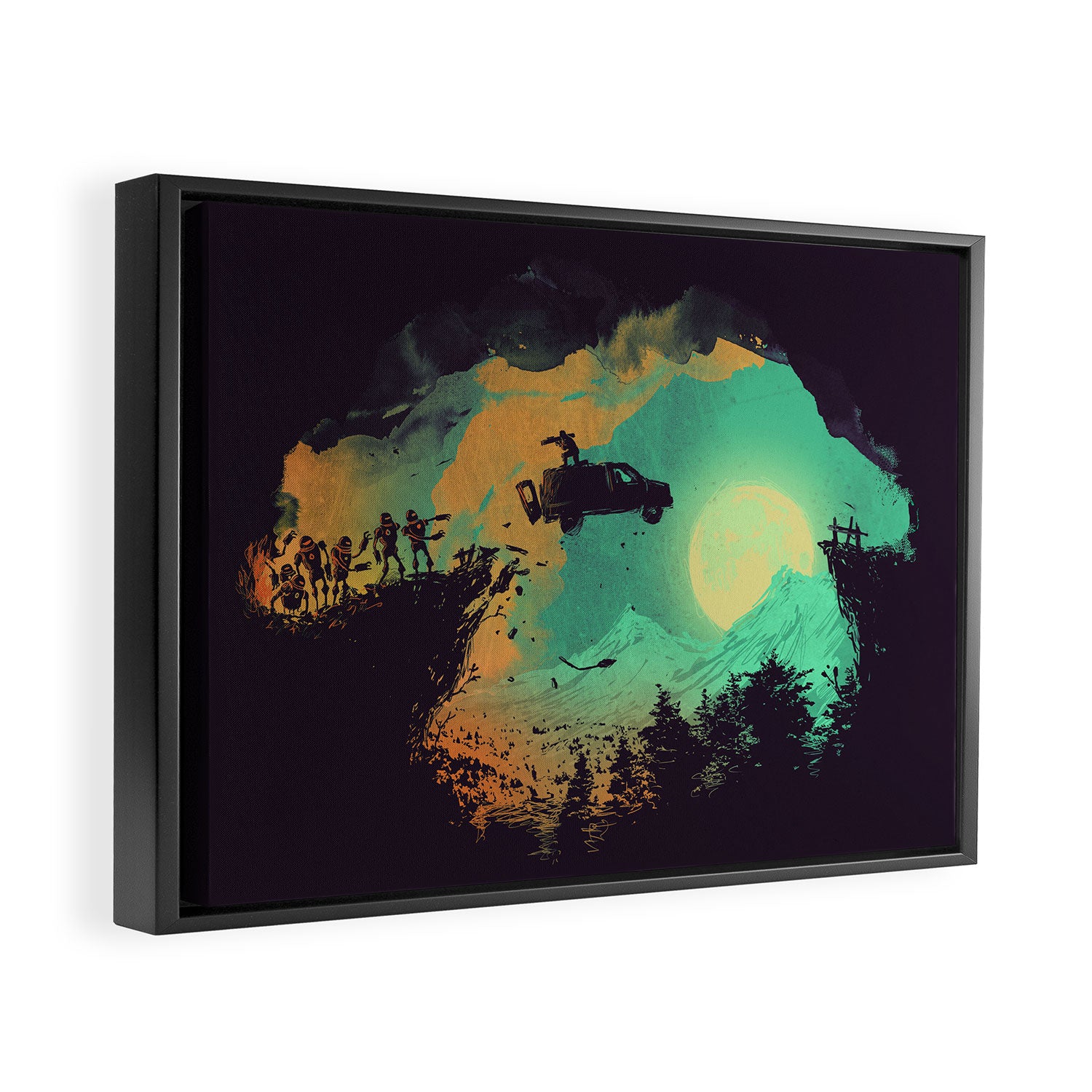 Leap of Faith Framed Canvas Print Gallery Image 2