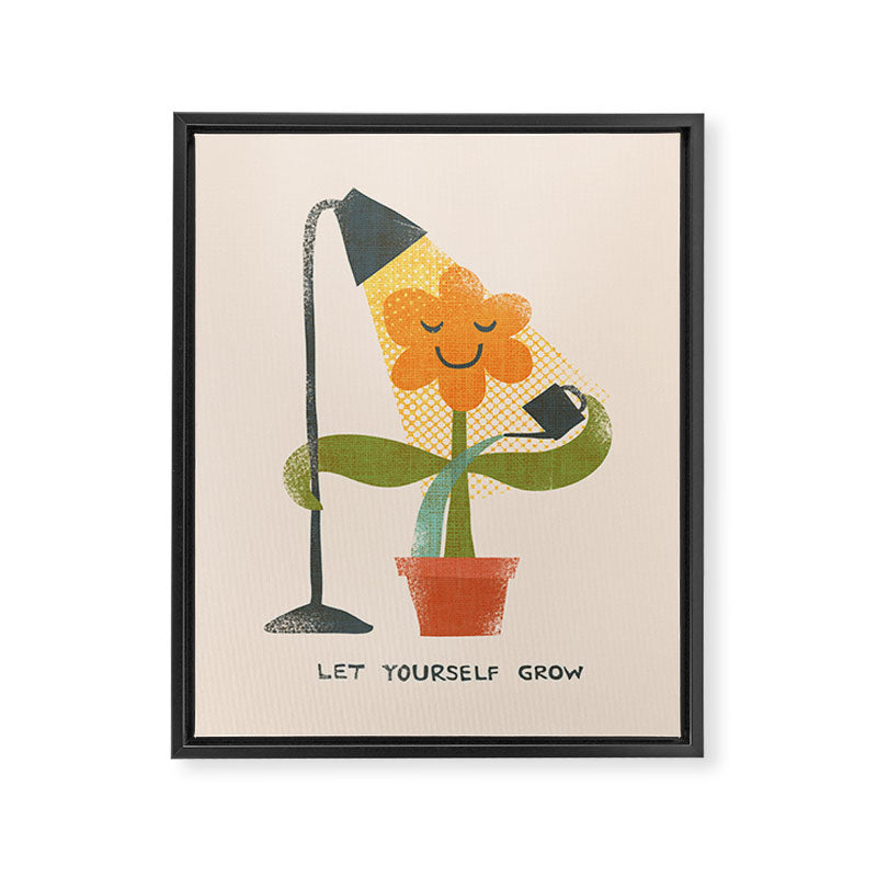 Let yourself grow Framed Canvas Print Gallery Image 6