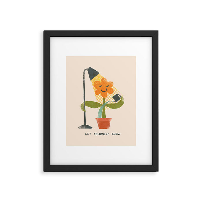 Let yourself grow Framed Art Print Gallery Image 1