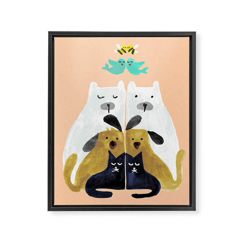 Let's get together Framed Canvas Print Gallery Image 6