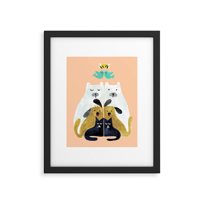 Let's get together Framed Art Print Gallery Image 5