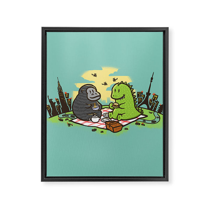 Let's have a break Framed Canvas Print Gallery Image 1