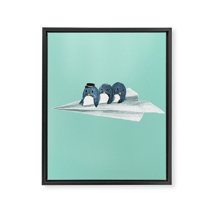 Let's travel the world Framed Canvas Print Gallery Image 1