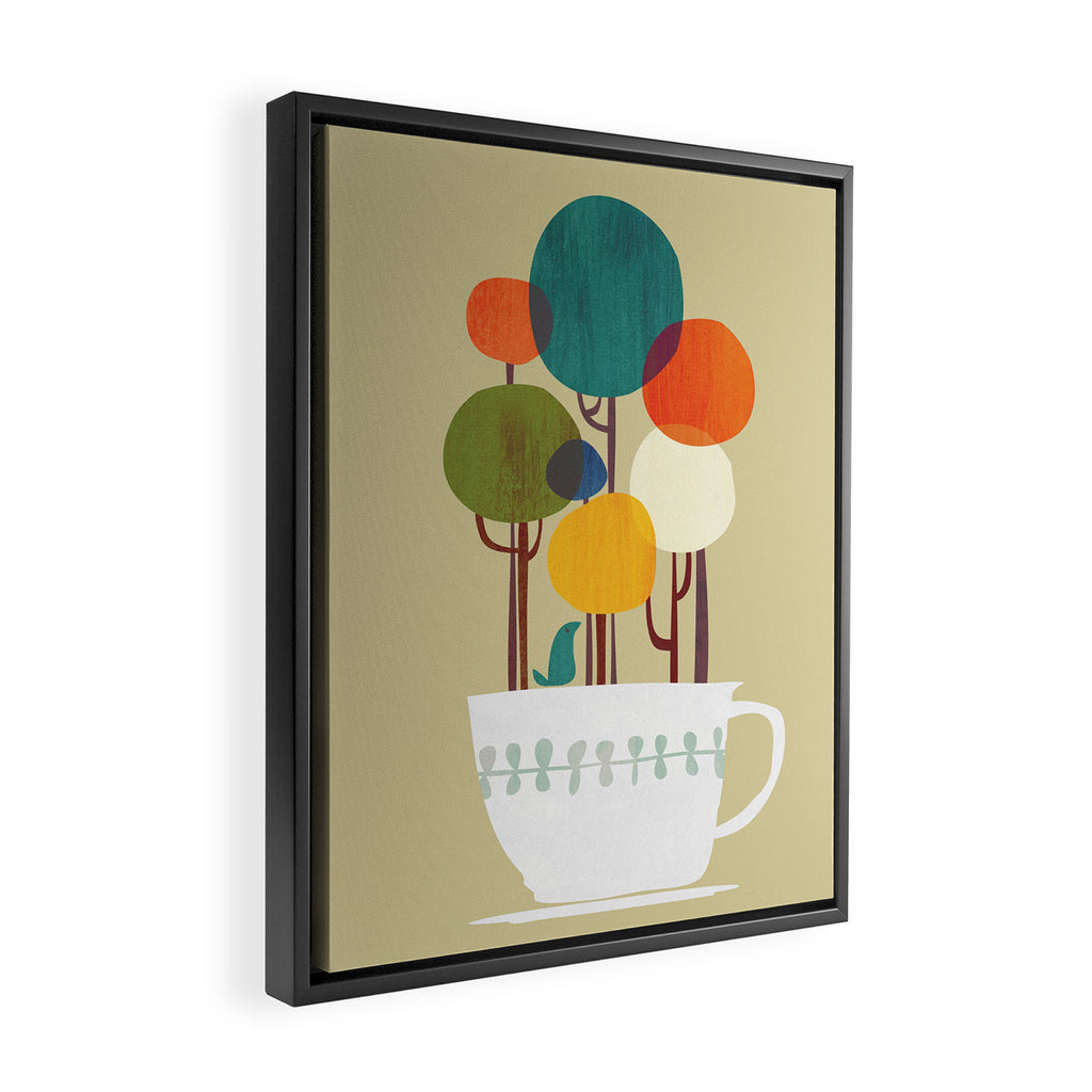 Life in a cup Framed Canvas Print Gallery Image 2
