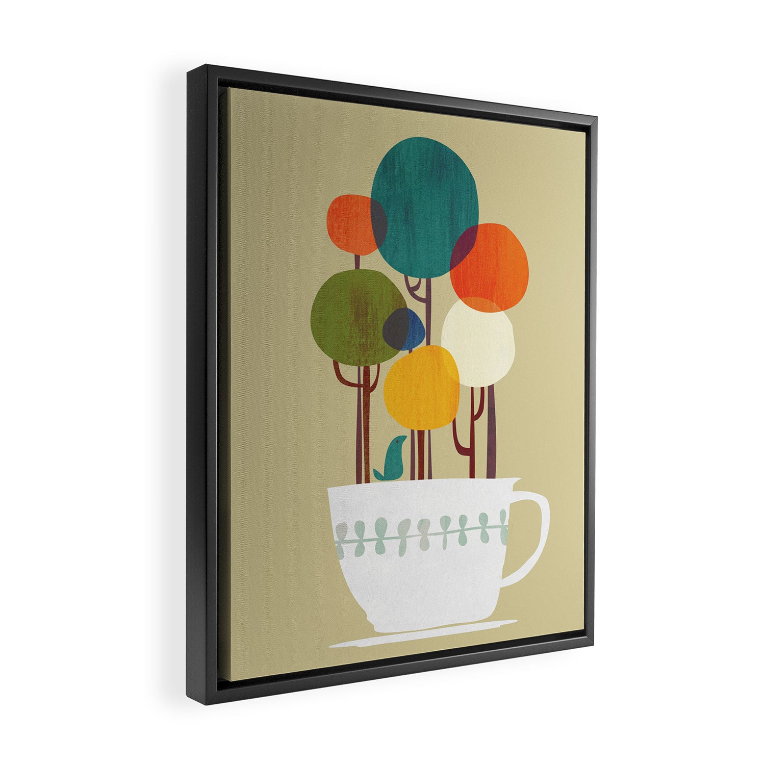 Life in a cup Framed Canvas Print Gallery Image 2