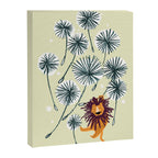 Lion on dandelion Canvas Print Gallery Image 6