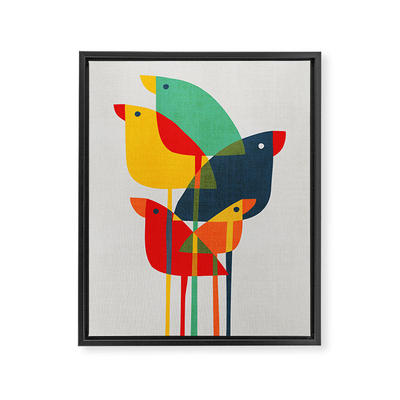 Little birds Framed Canvas Print Gallery Image 6