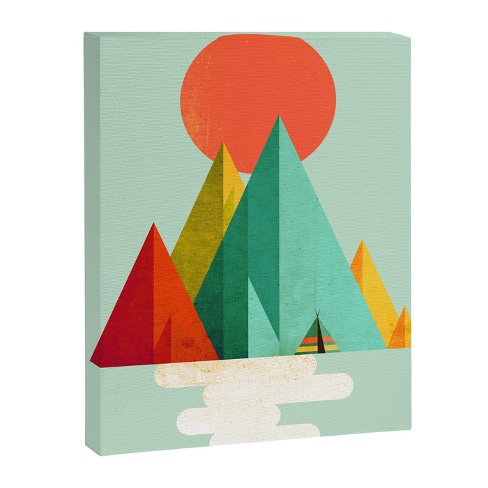 Little Geometric Tipi Canvas Print Gallery Image 1