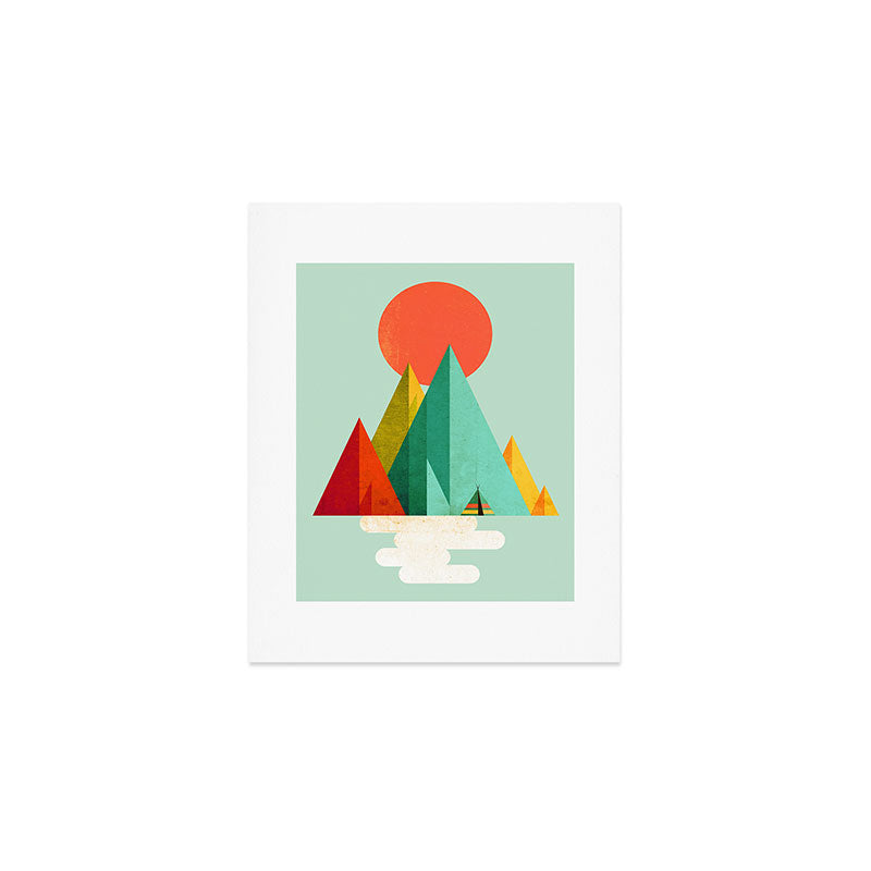 Little Geometric Tipi Art Print Gallery Image 1