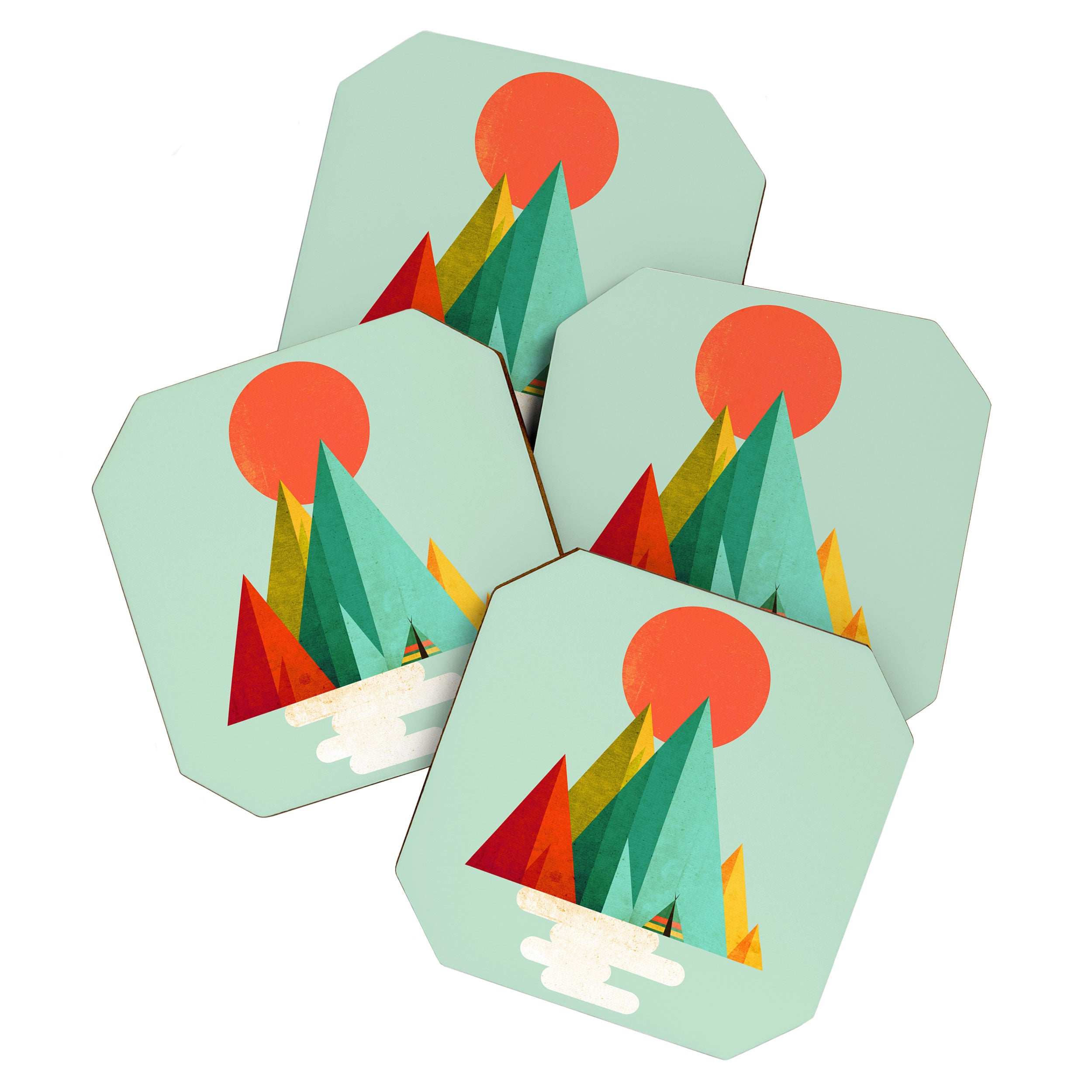 Little Geometric Tipi Coaster Gallery Image 1