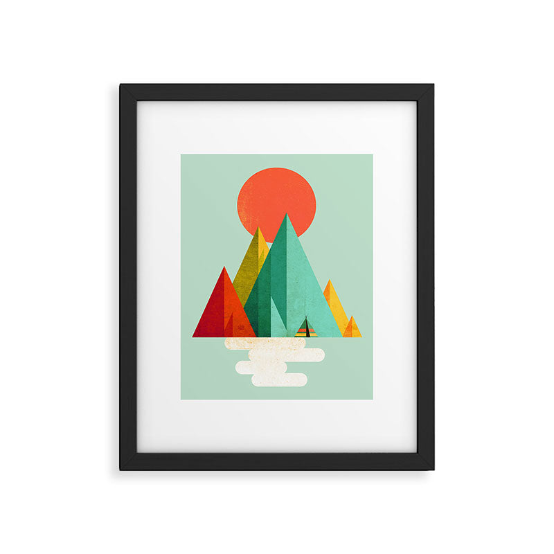 Little Geometric Tipi Framed Art Print Gallery Image 5