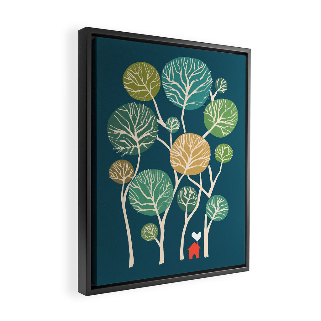 Little nest Framed Canvas Print Gallery Image 2