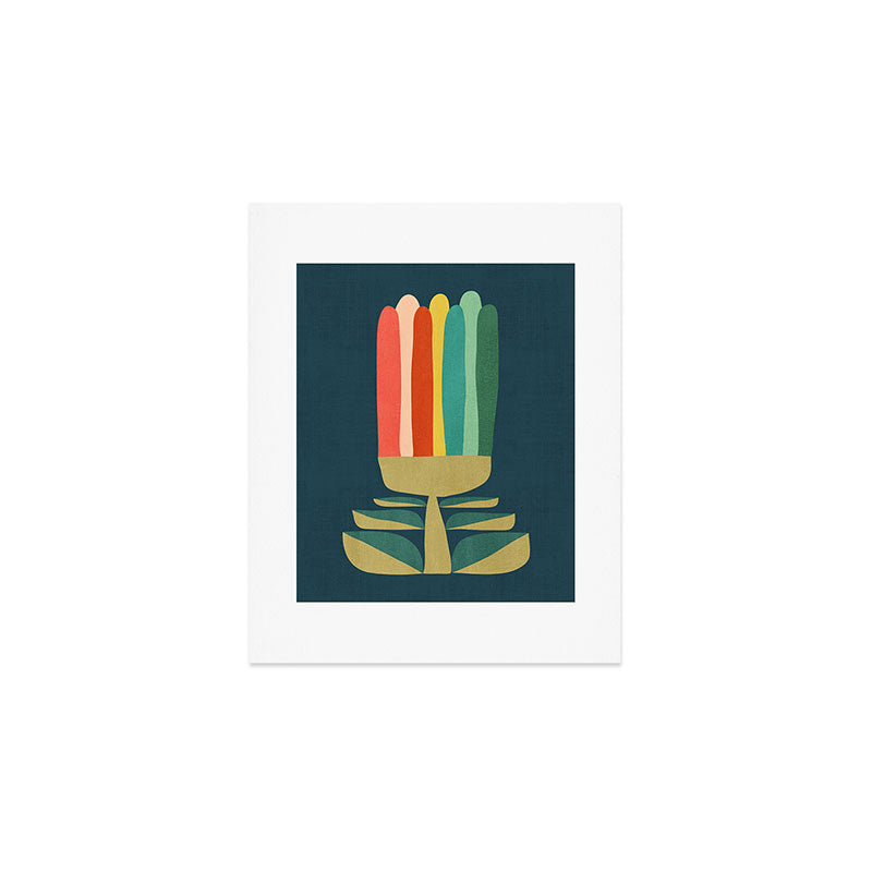 Little rainbow flower Art Print Gallery Image 1
