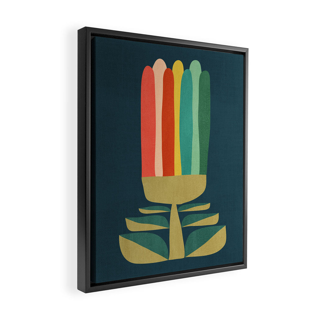 Little rainbow flower Framed Canvas Print Gallery Image 2