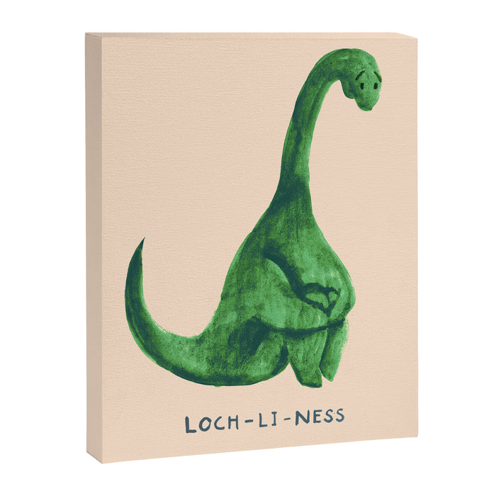Lonely loch ness monster (loch-li-ness) Canvas Print Gallery Image 1