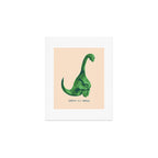 Lonely loch ness monster (loch-li-ness) Art Print Gallery Image 1