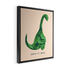 Lonely loch ness monster (loch-li-ness) Framed Canvas Print Gallery Image 2