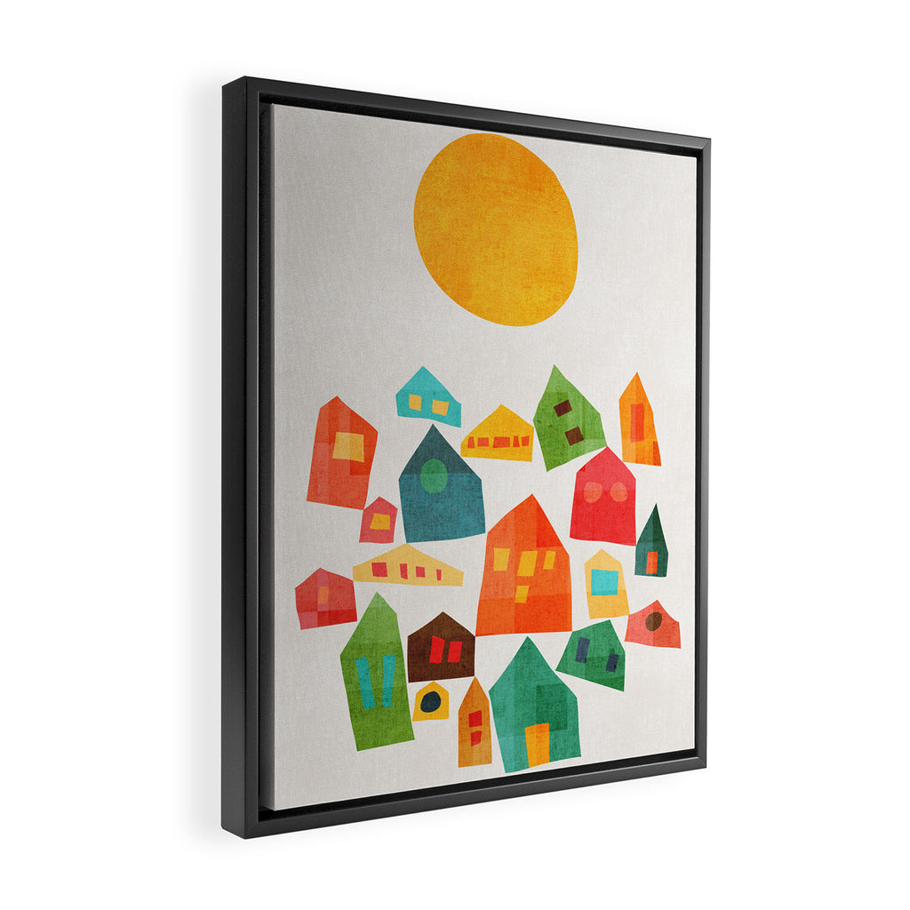 Looking at the same sun Framed Canvas Print Gallery Image 2