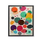 Lotus in koi pond Framed Canvas Print Gallery Image 6