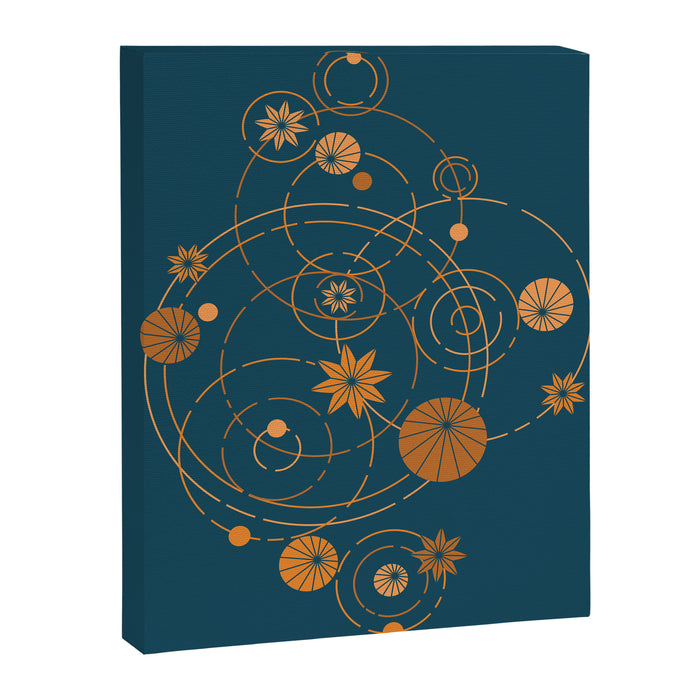 Lotus pool geometry Canvas Print Gallery Image 1