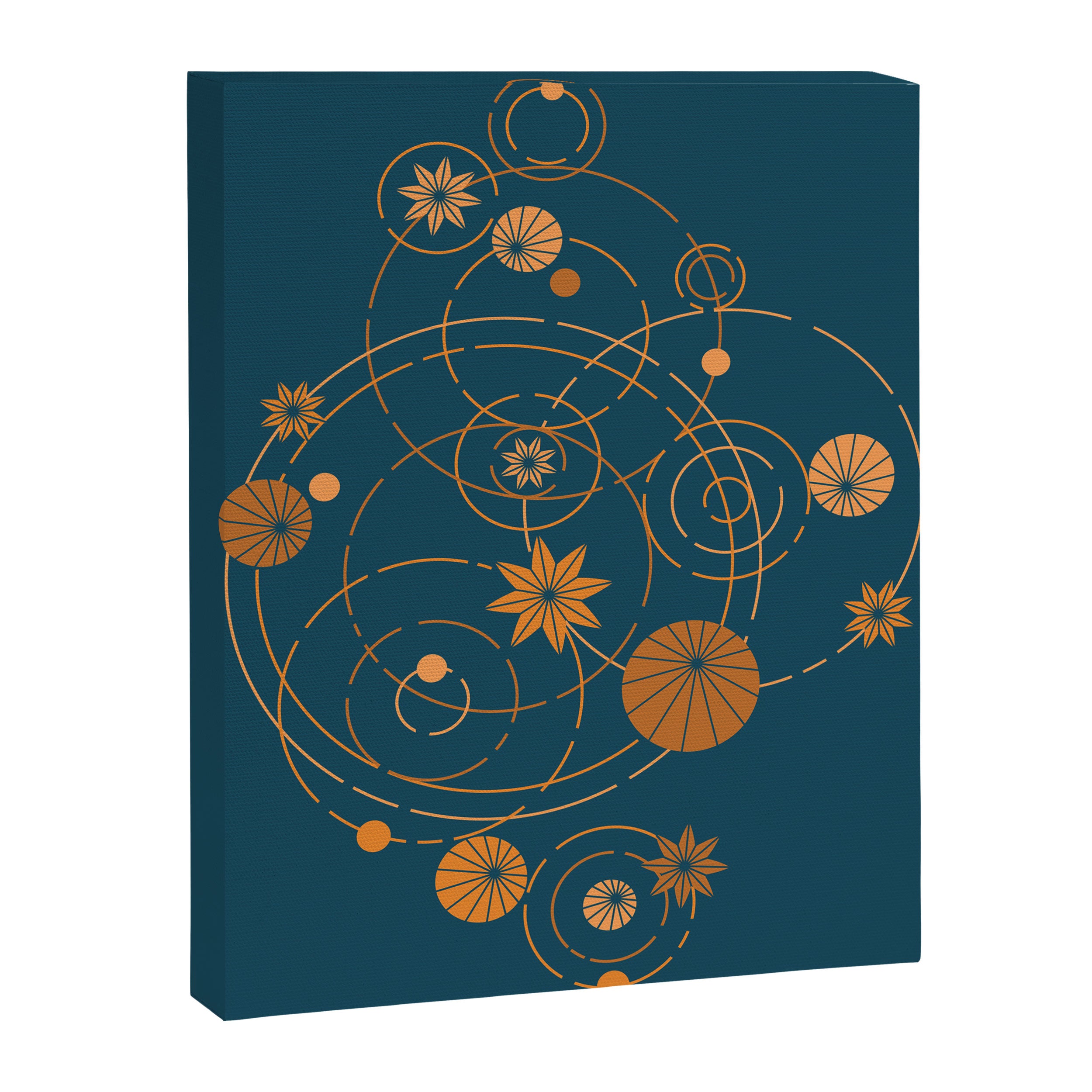 Lotus pool geometry Canvas Print Gallery Image 6