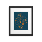 Lotus pool geometry Framed Art Print Gallery Image 5