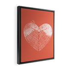 Love birds sitting on a tree Framed Canvas Print Gallery Image 2