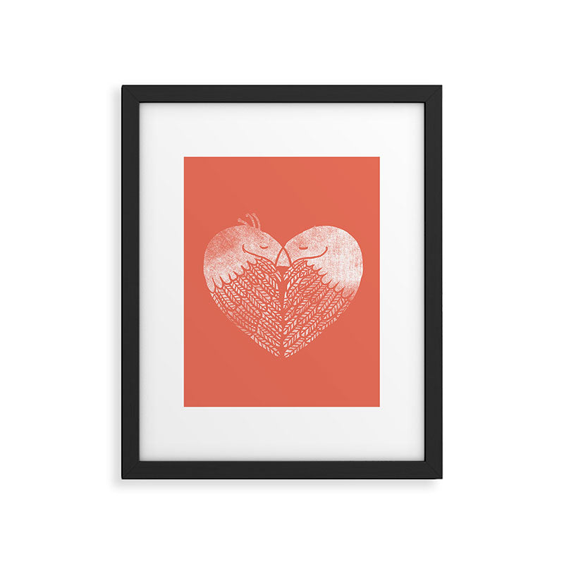 Love birds sitting on a tree Framed Art Print Gallery Image 6