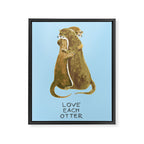Love each otter Framed Canvas Print Gallery Image 6
