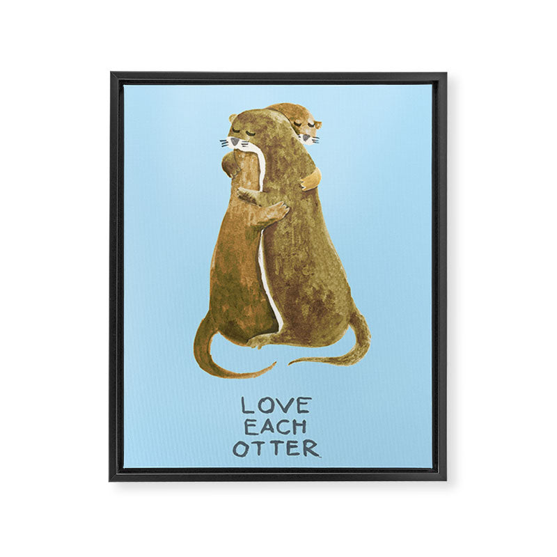Love each otter Framed Canvas Print Gallery Image 6