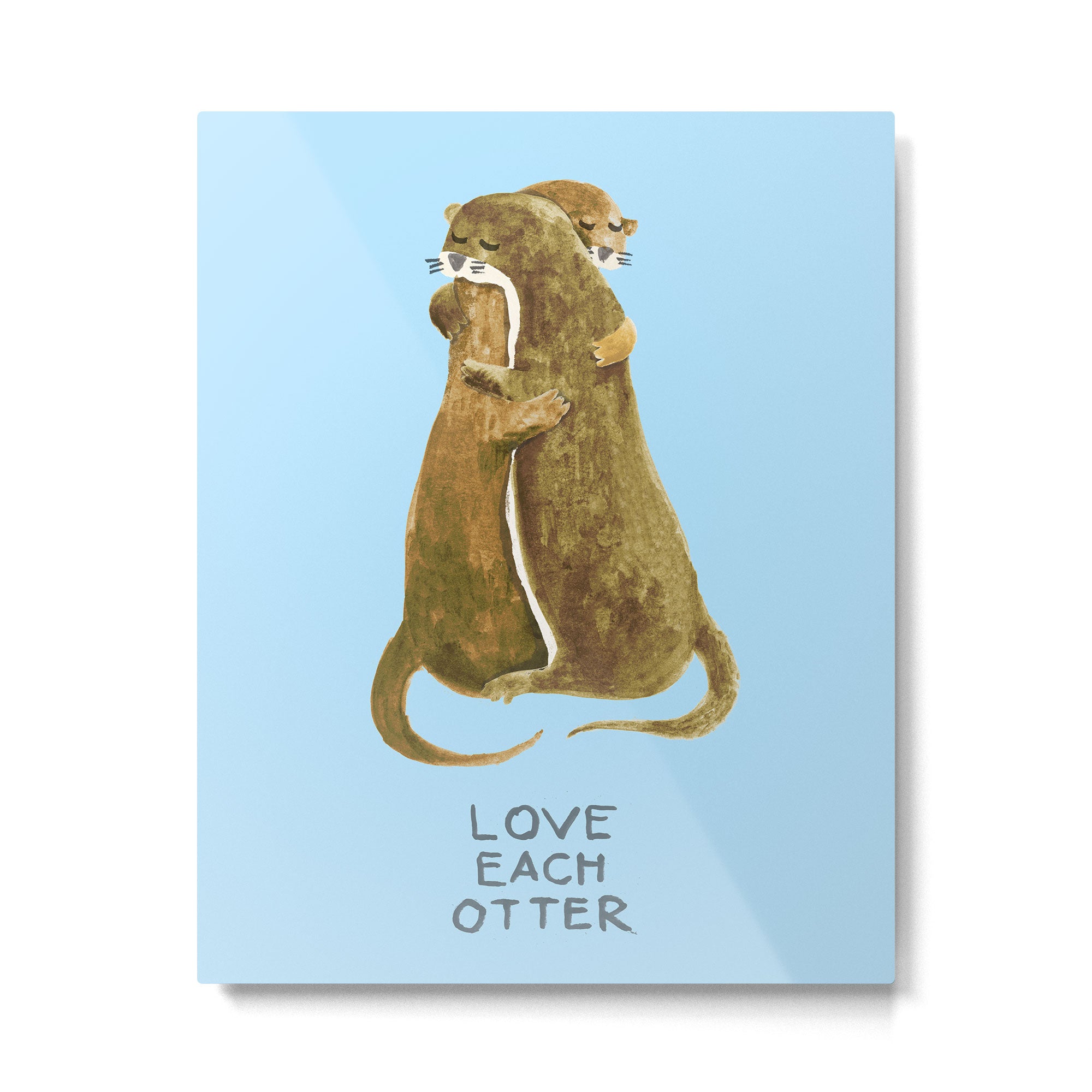 Love each otter Metal Print Gallery Image 4